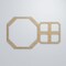 Ekena Millwork Large Johnston Decorative Fretwork Wood Wall Panels, Birch, 39 1/4"W x 23 7/8"H x 3/8"T WALW24X24X0375JHNBI - alternate 3